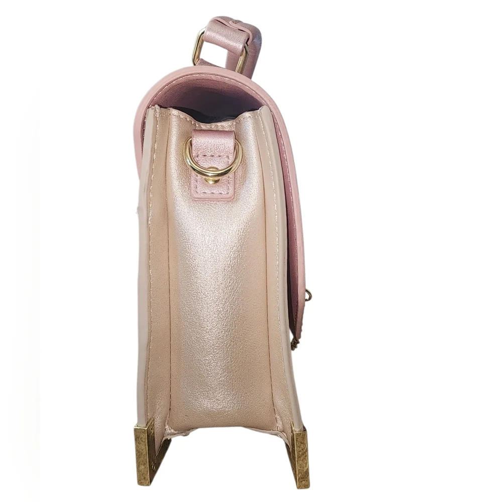 LOUNGEFLY SAILOR MOON Scepter Latch Pink Crossbody Handbag satchel